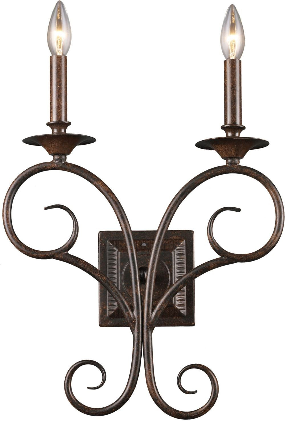 Gloucester 2 Light Wall Sconce In Weathered Bronze