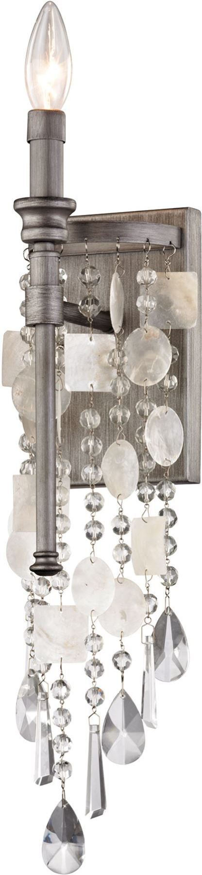 Alexandra 1 Light Led Wall Sconce In Weathered Zinc