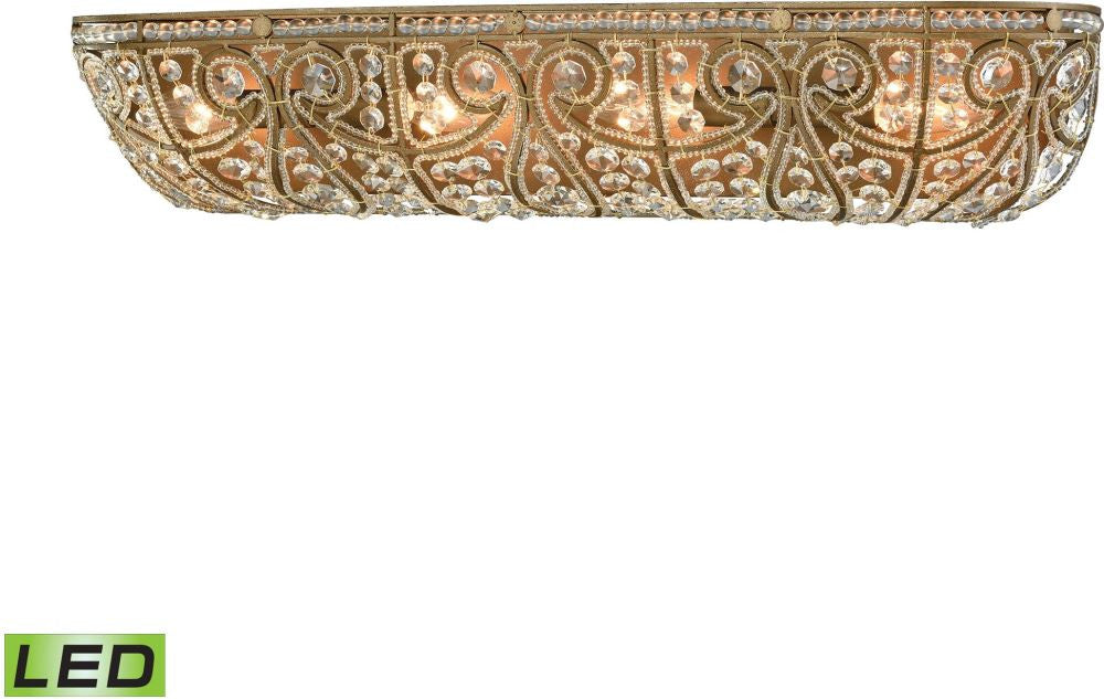 Elizabethan 4 Light Led Vanity In Dark Bronze