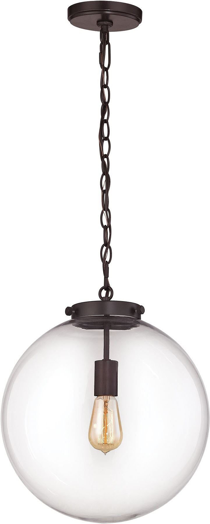 Gramercy 1 Light Pendant In Oil Rubbed Bronze
