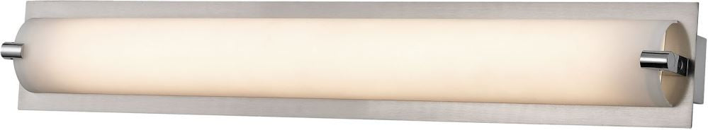 Piper 1 Light Vanity In Satin Nickel With Frosted Glass - Small