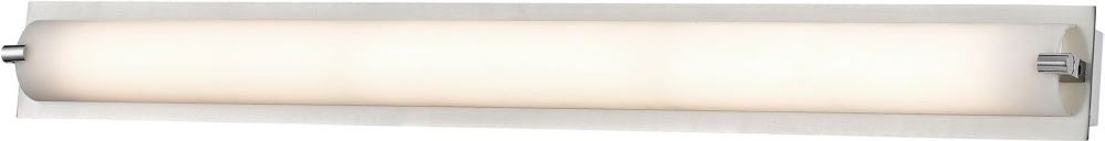 Piper 1 Light Vanity In Chrome With Frosted Glass - Medium