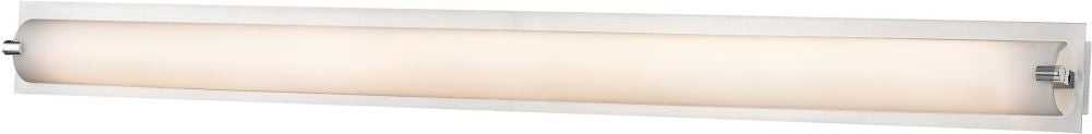 Piper 1 Light Vanity In Chrome With Frosted Glass - Large