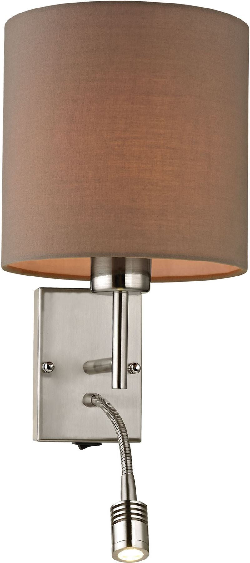 Regina 2 Light Wall Sconce In Brushed Nickel