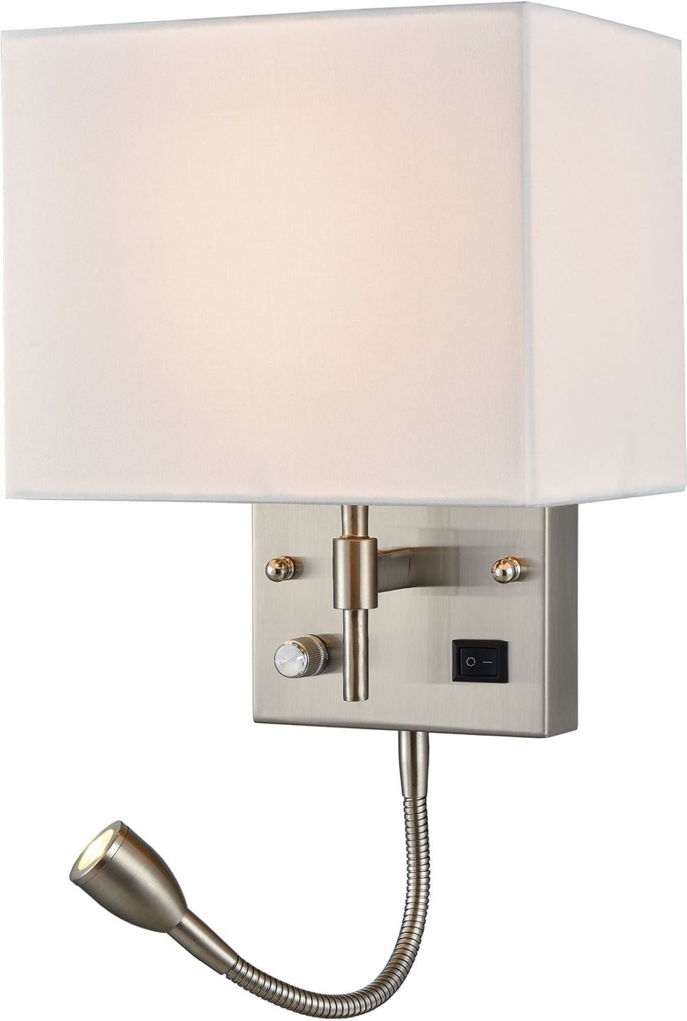 Sconces 2 Light Wall Sconce In Satin Nickel