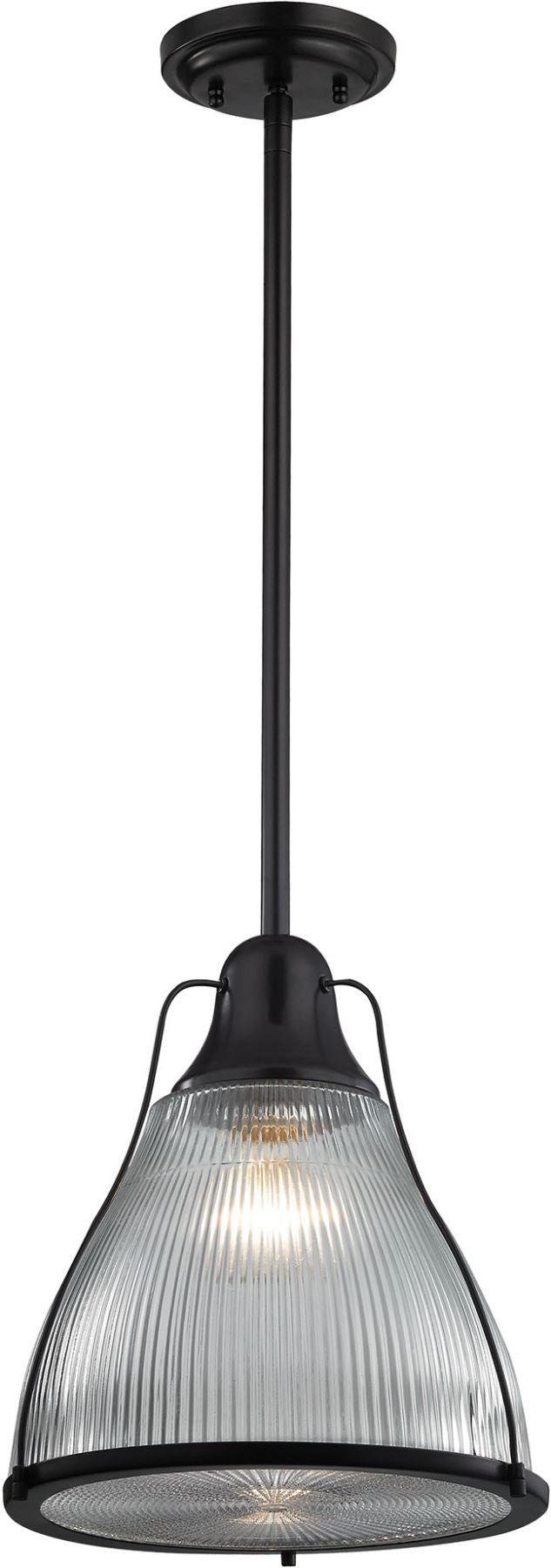 Halophane 1 Light Pendant In Oil Rubbed Bronze