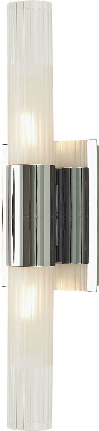 Regato Duo 2 Light Sconce In Chrome With Clear and Frosted Glass