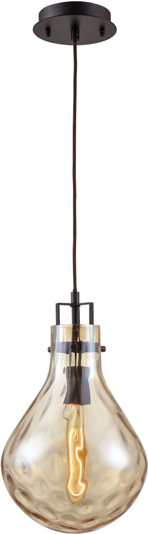 Dewdrop 1 Light Pendant In Oil Rubbed Bronze