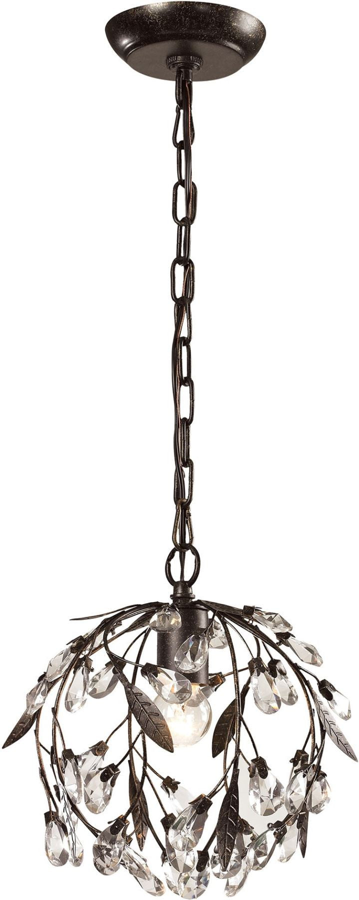 Circeo 1 Light Mini Pendant In Deep Rust