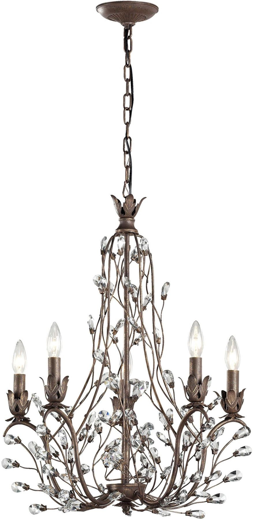 Sagemore 5 Light Chandelier In Bronze Rust