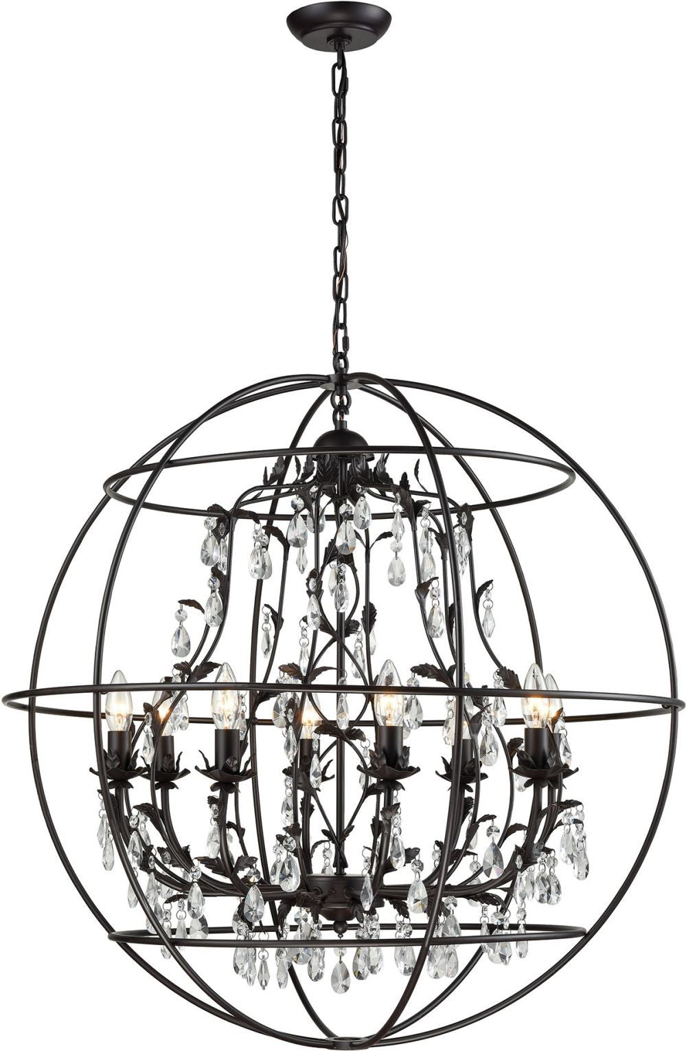 Bridget 8 Light Chandelier In Oil Rubbed Bronze