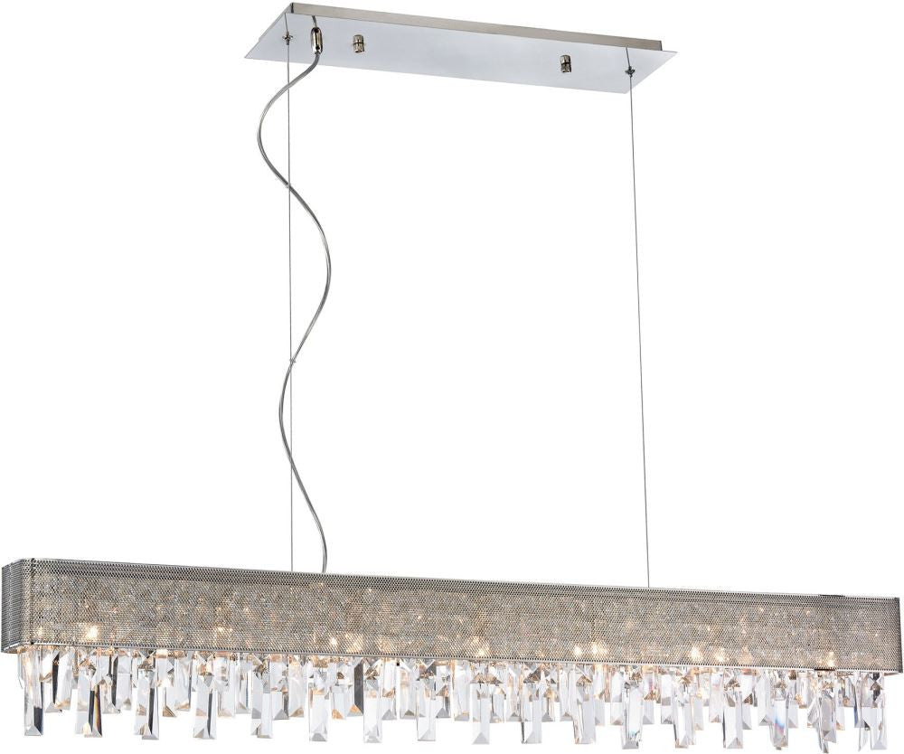 Crystal Vallance 7 Light Chandelier In Polished Chrome