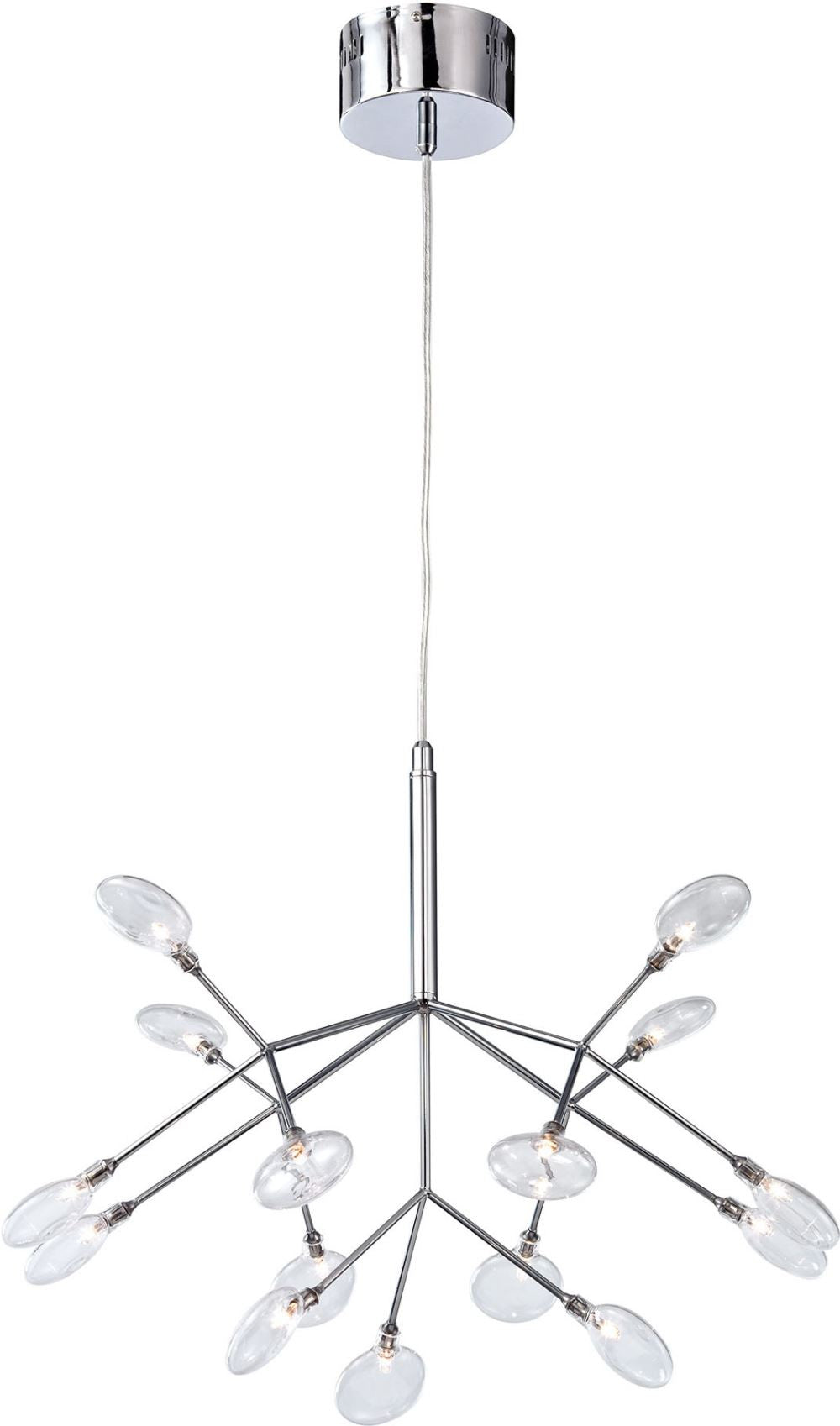 Flavante 15 Light Chandelier In Polished Chrome
