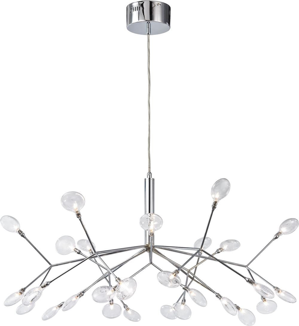 Flavante 27 Light Chandelier In Polished Chrome