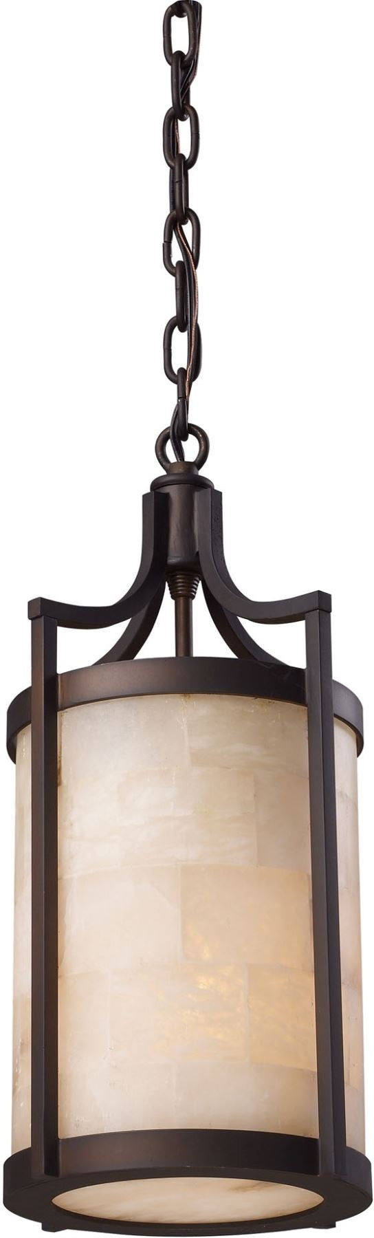 Spanish Mosaic 1 Light Pendant In Aged Bronze
