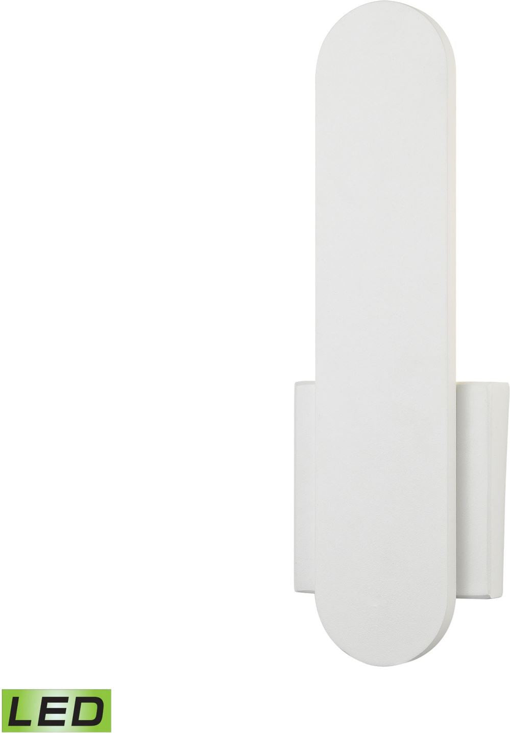 Feather Petite Led Wall Sconce In White