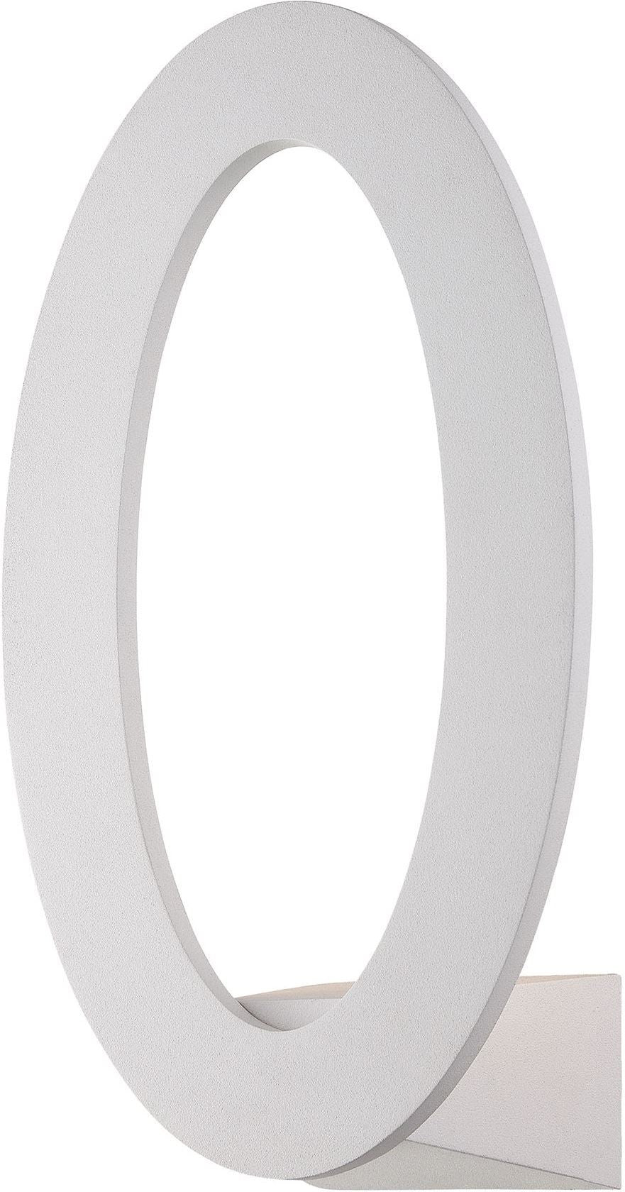 Planet 7 Watt Oval Wall Sconce In Matte White
