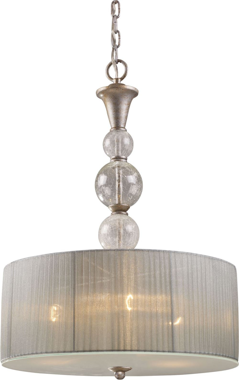 Alexis 3 Light Pendant In Antique Silver