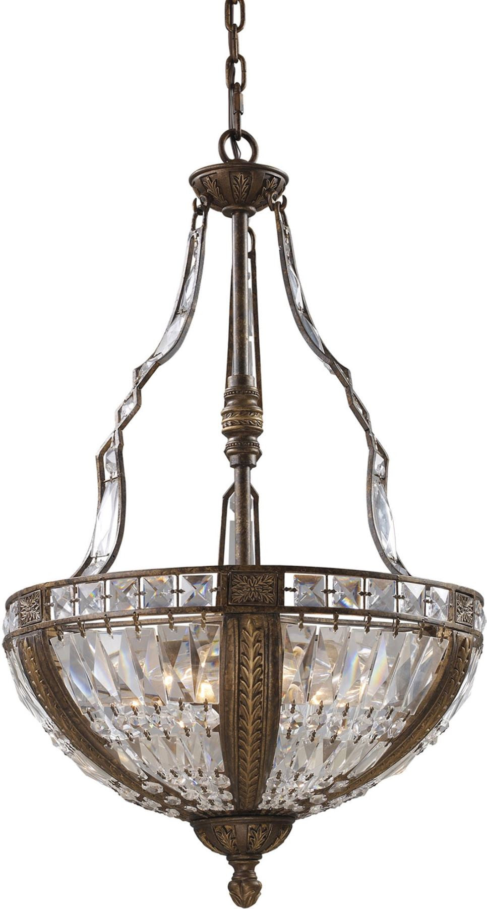 Millwood 6 Light Pendant In Antique Bronze