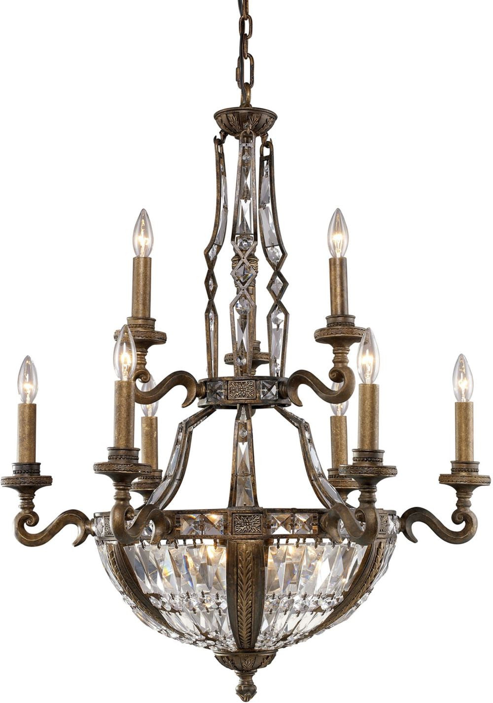 Millwood 15 Light Chandelier In Antique Bronze