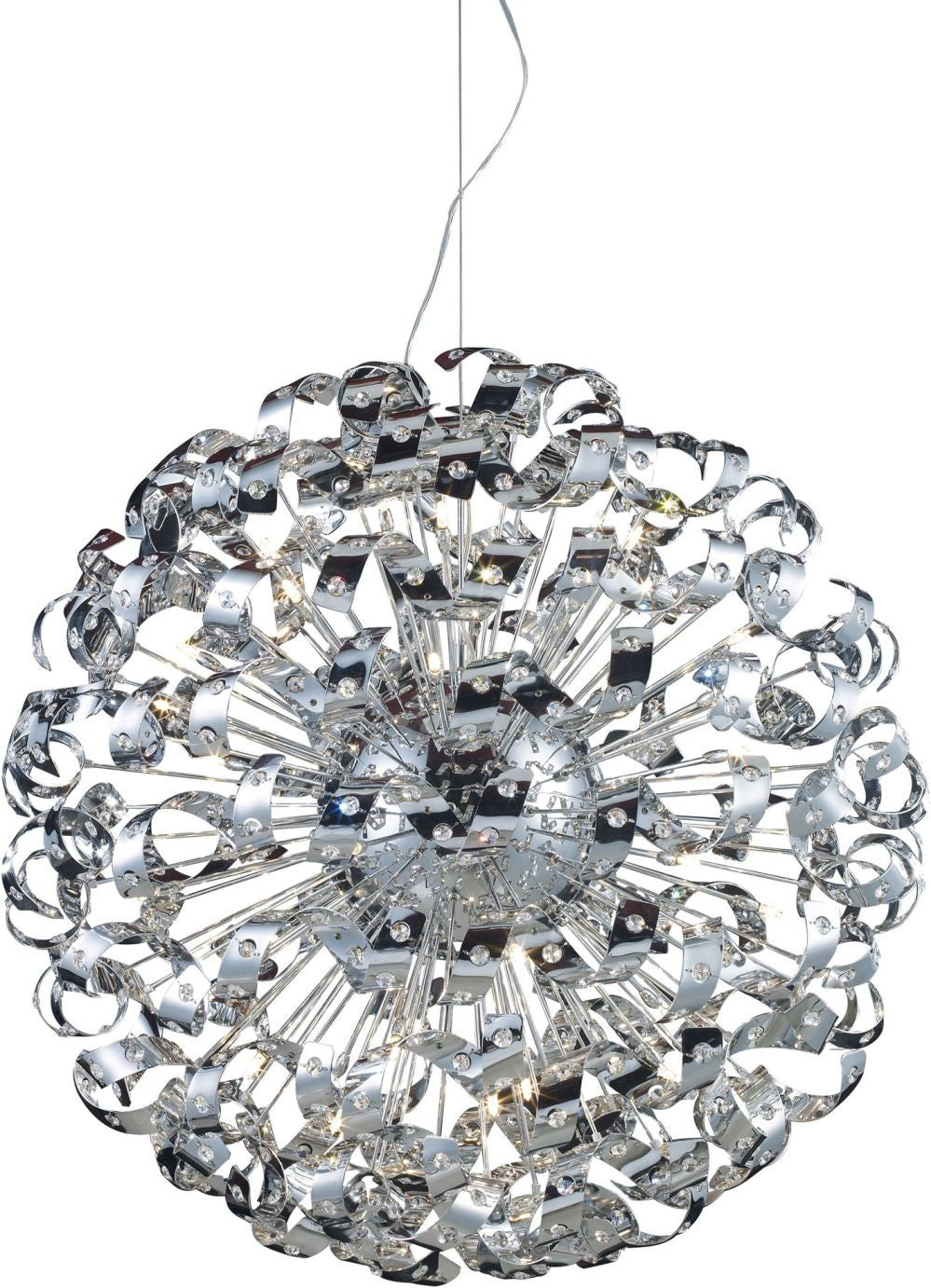 Odyssey 42 Light Chandelier In Polished Chrome