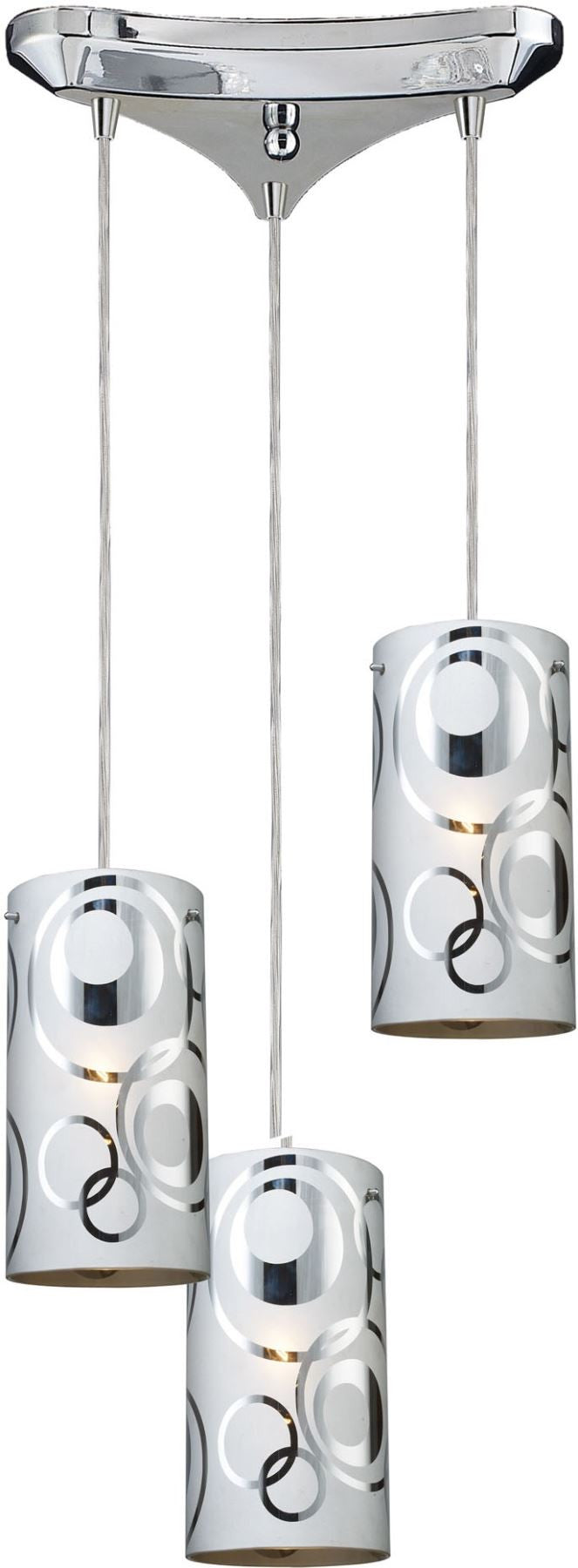 Chromia 3 Light Pendant In Polished Chrome