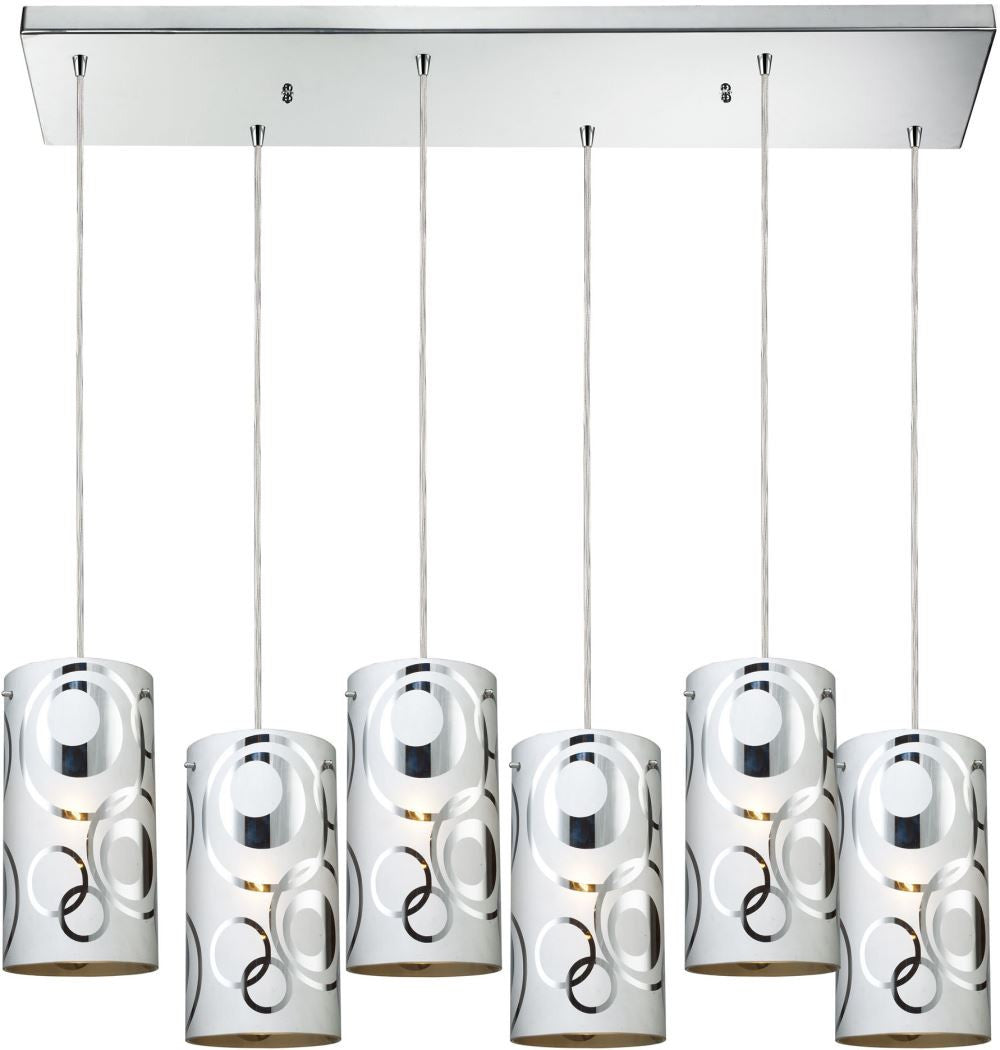 Chromia 6 Light Pendant In Polished Chrome