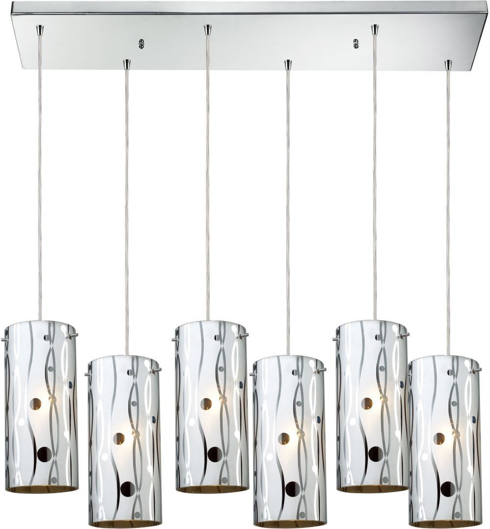 Chromia 6 Light Pendant In Polished Chrome