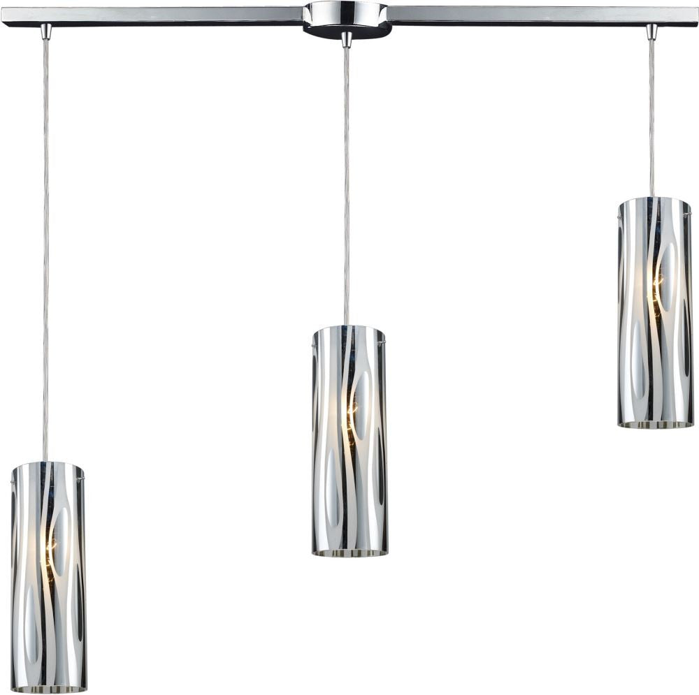 Chromia 3 Light Pendant In Polished Chrome
