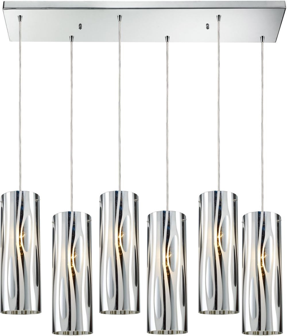 Chromia 6 Light Pendant In Polished Chrome