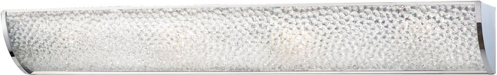 Encased Crystal 4 Light Vanity In Polished Chrome