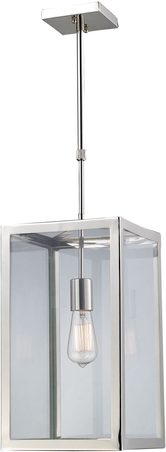 Parameters 1 Light Pendant In Polished Nickel