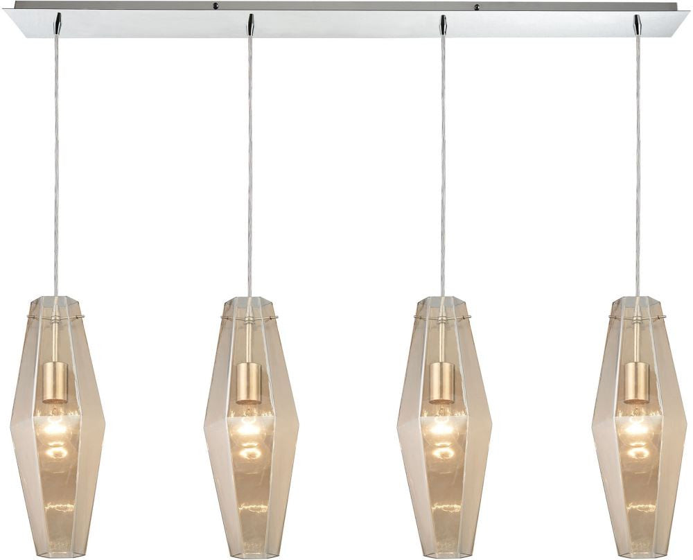 Pelham 4 Light Pendant In Polished Chrome