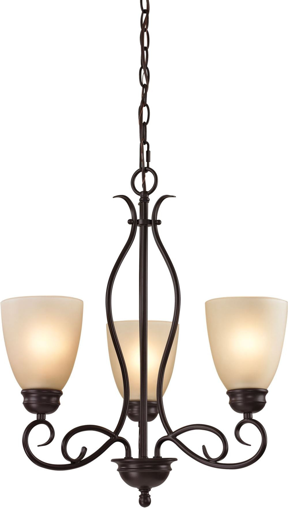 Chatham 3 Light Chandelier In Oil Rubbed Bronze