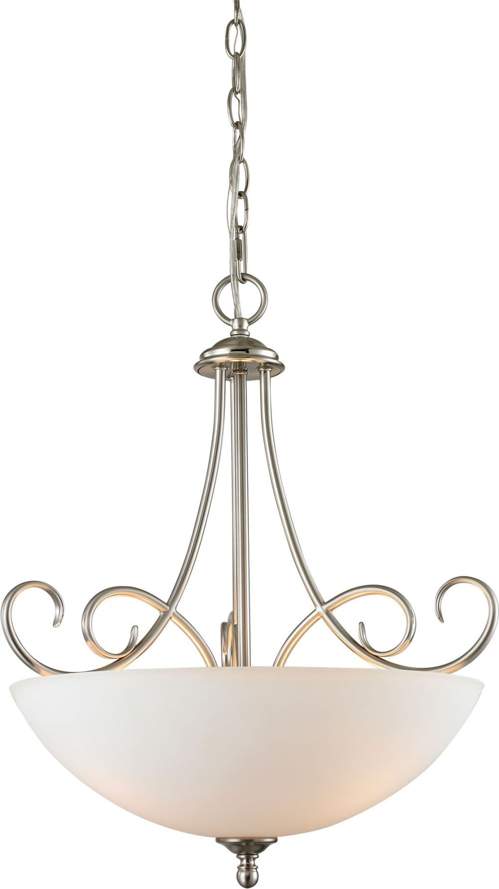 Chatham 3 Light Large Pendant In Brushed Nickel