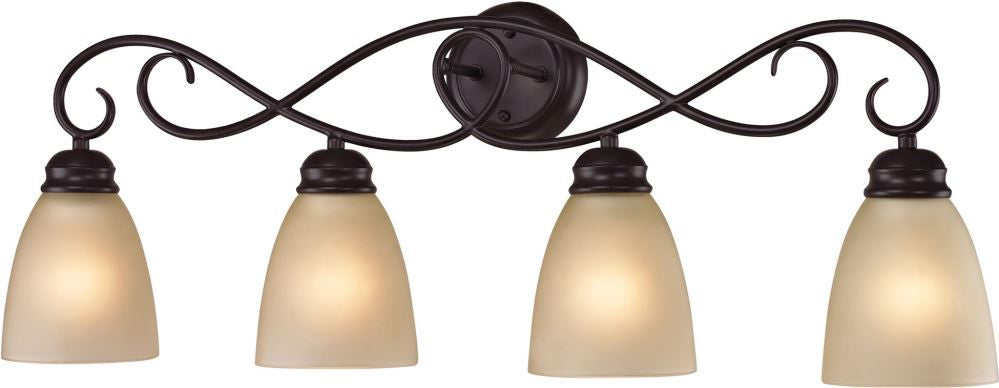 Chatham 4 Light Bath Bar In Oil Rubbed Bronze