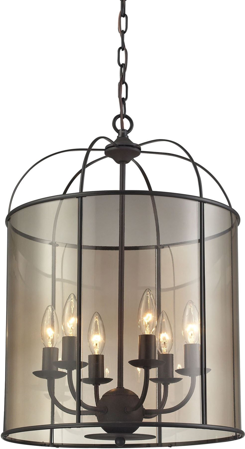 Fenton 6 Light Chandelier In Oil Rubbed Bronze