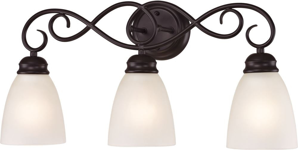 Chatham 3 Light Bath Bar In Oil Rubbed Bronze