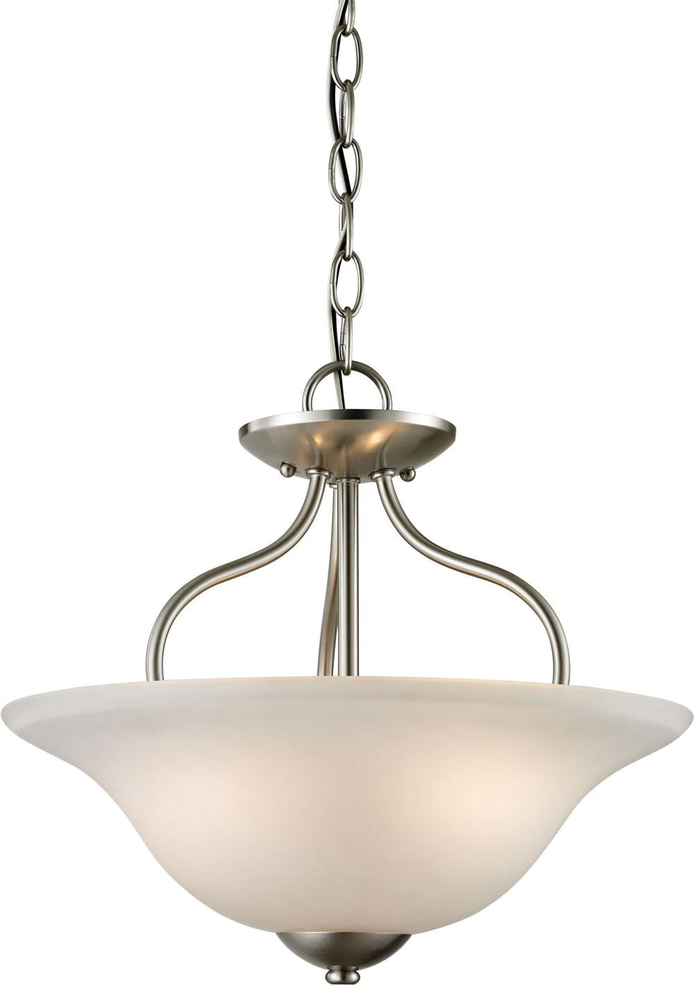 Conway 2 Light Semi-Flush In Brushed Nickel