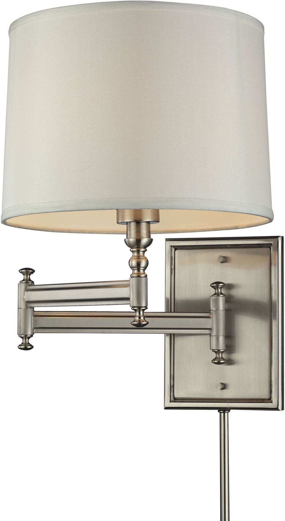 Swingarms 1 Light Swingarm Sconce In Brushed Nickel