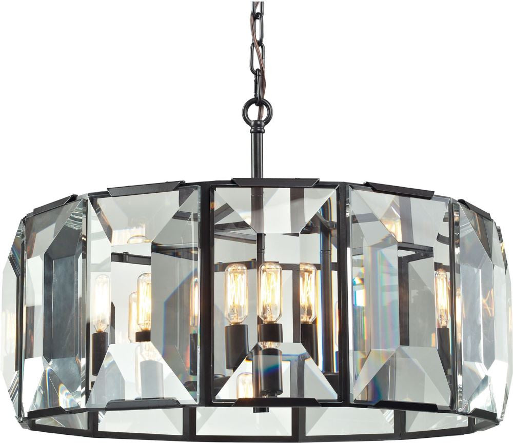 Garrett 6 Light Pendant In Oil Rubbed Bronze