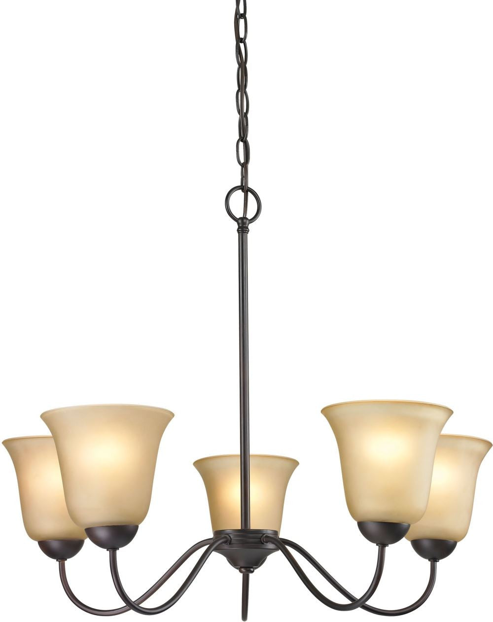 Conway 5 Light Chandelier In Oil Rubbed Bronze