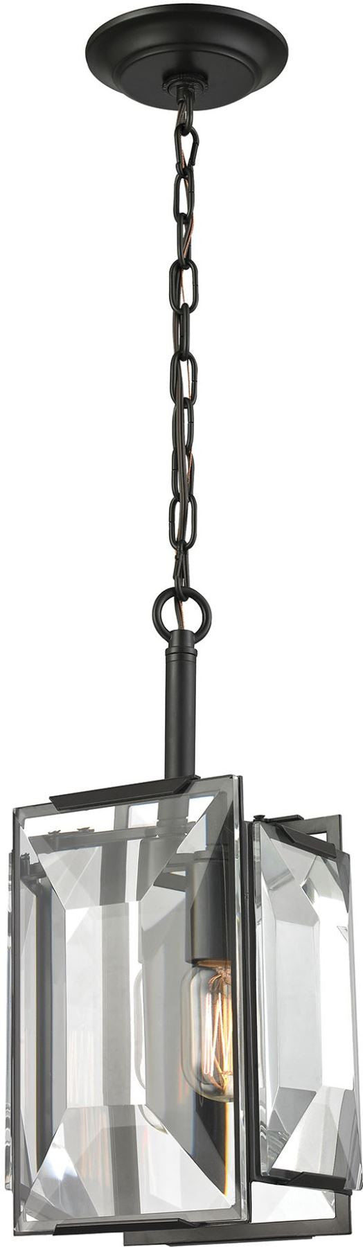 Garrett 1 Light Pendant In Oil Rubbed Bronze