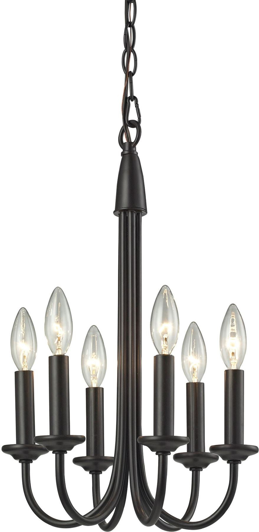 Chandette 6 Light Chandelier In Oil Rubbed Bronze