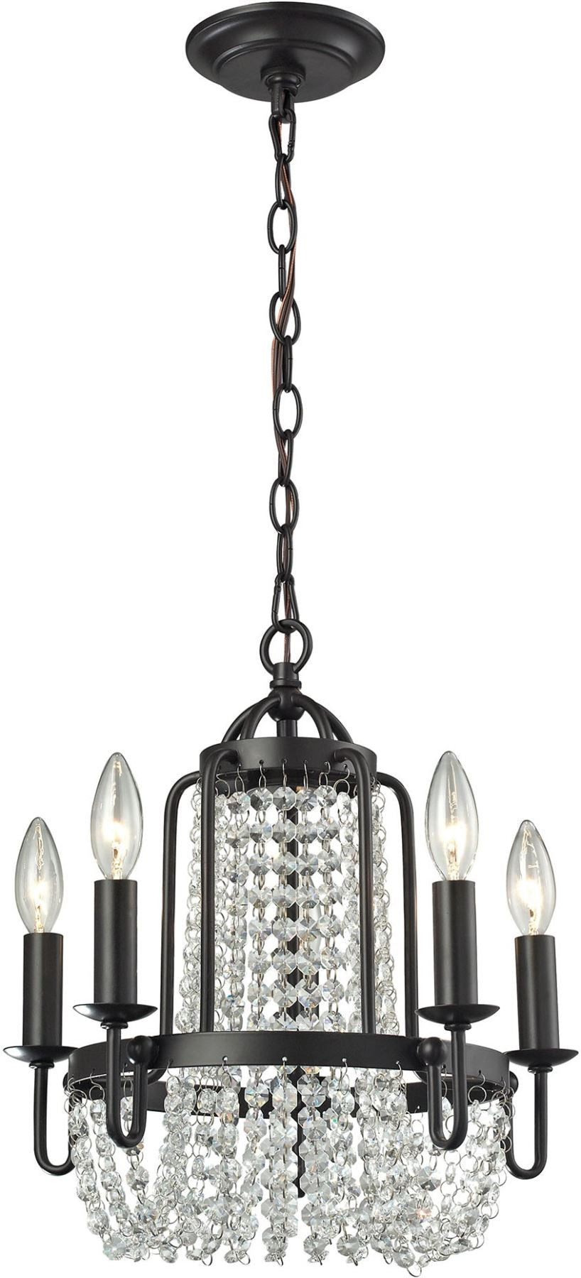 Chandette 5 Light Chandelier In Oil Rubbed Bronze