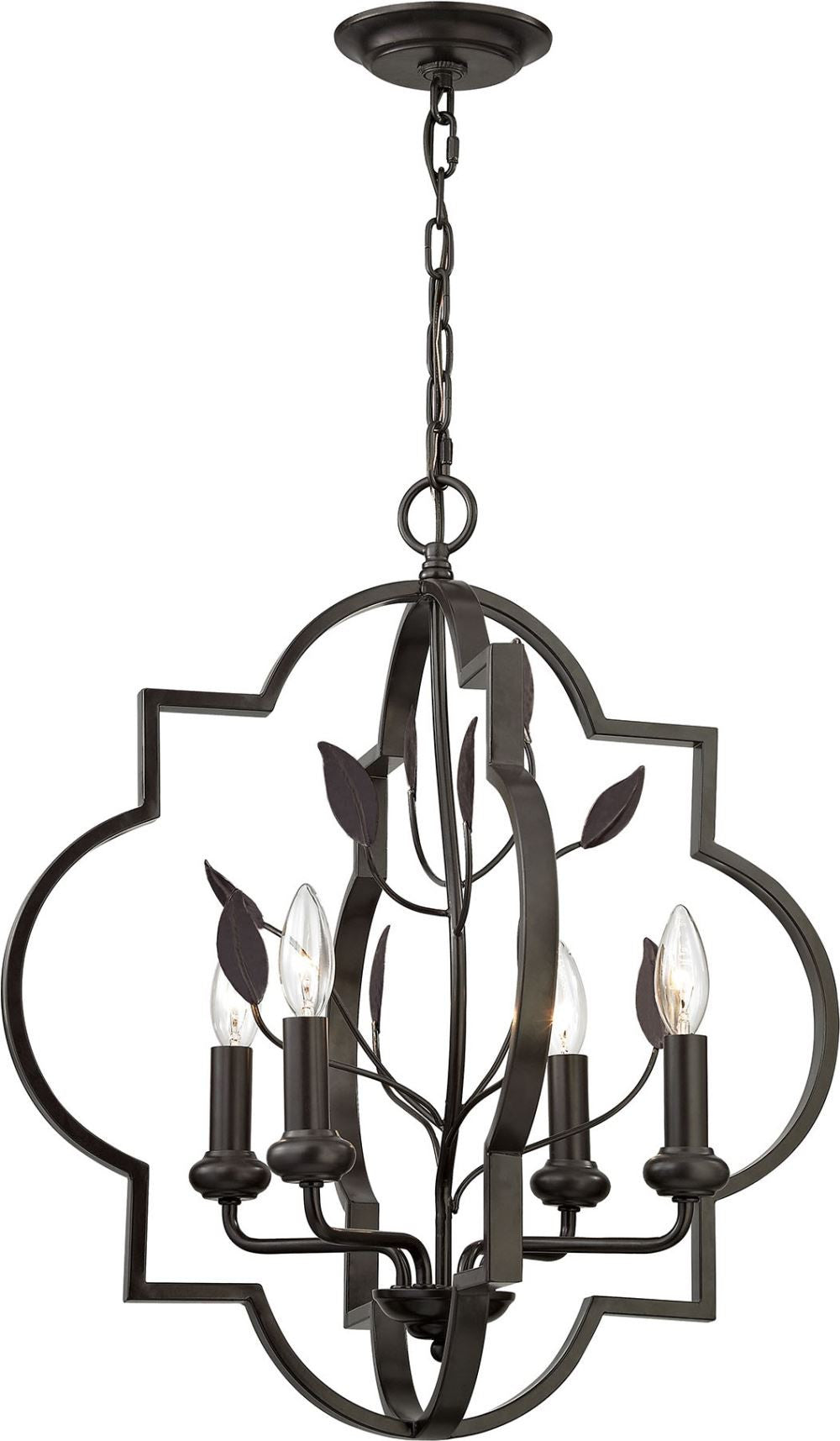 Chandette 4 Light Chandelier In Oil Rubbed Bronze