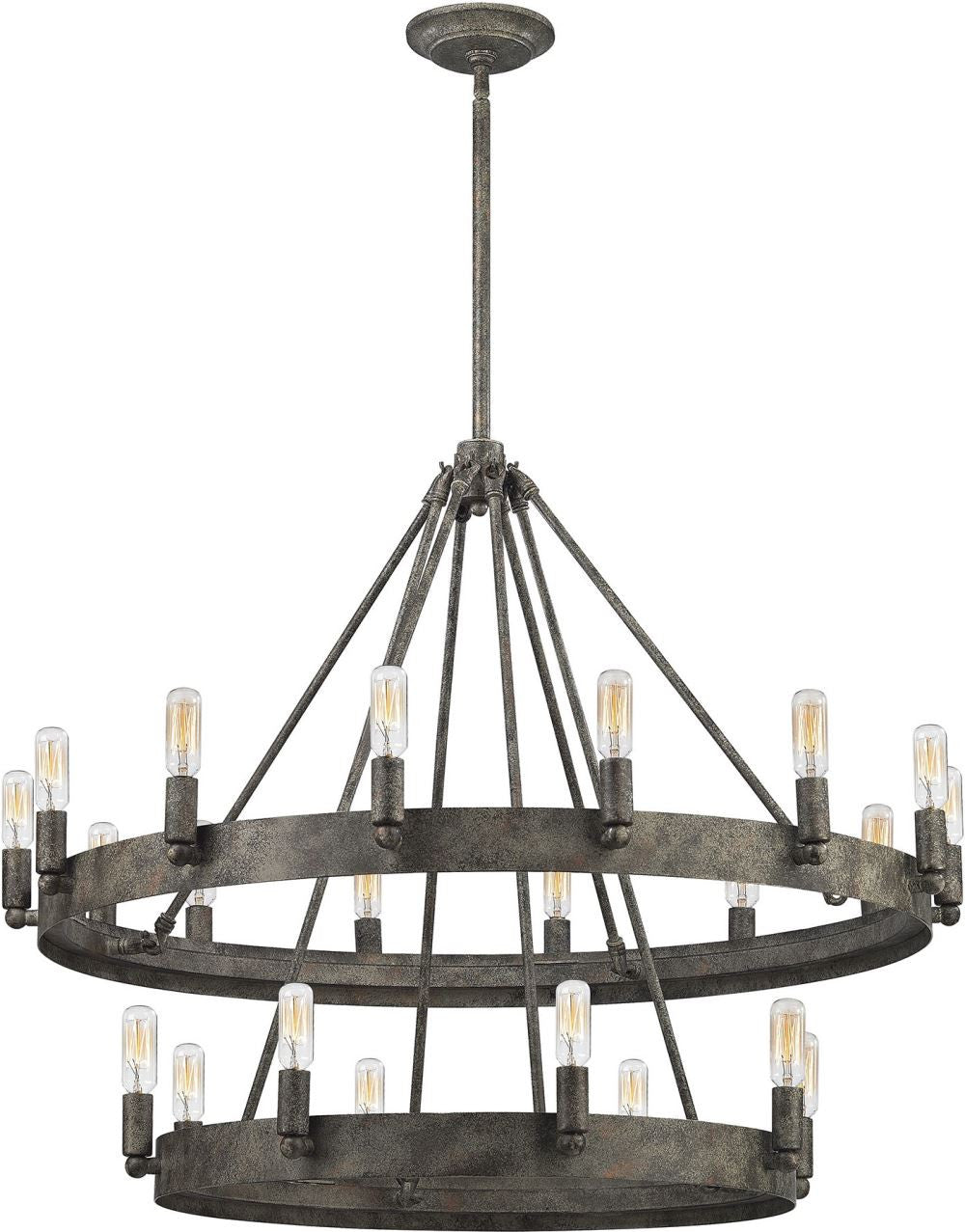 Lewisburg 22 Light Chandelier In Malted Rust