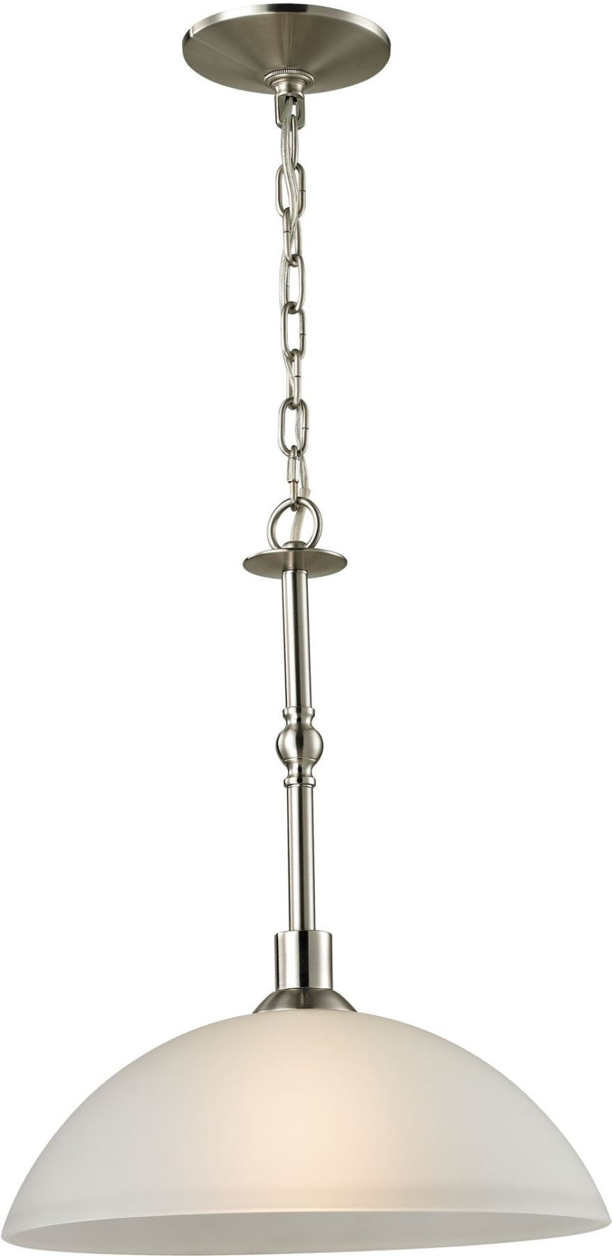Jackson 1 Light Large Pendant In Brushed Nickel