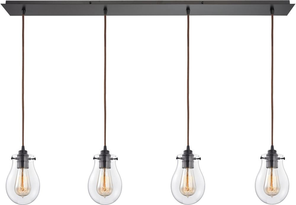 Jaelyn 4 Light Pendant In Oil Rubbed Bronze