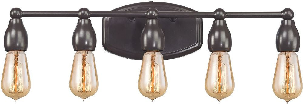 Vernon 5 Light Vanity In Oil Rubbed Bronze